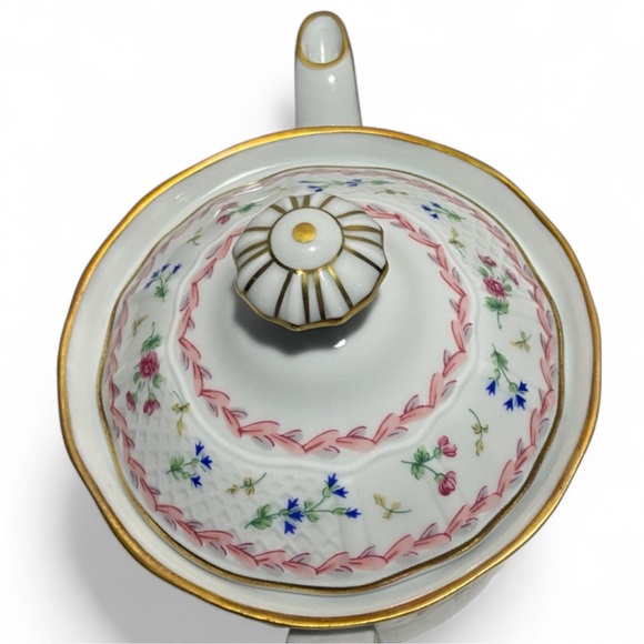Bernardaud Limoges France Artois Rose Versailles porcelain coffee or tea pot - Picture 5 of 9
